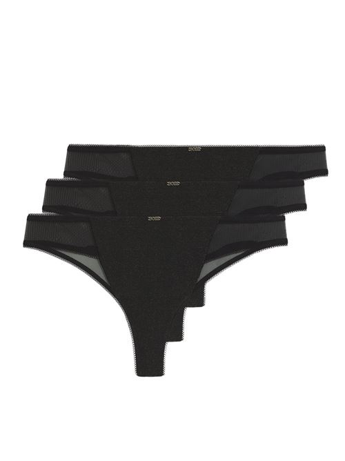 Tanga 3pz c/inseti rete gift box Hugo Boss | 50550374001